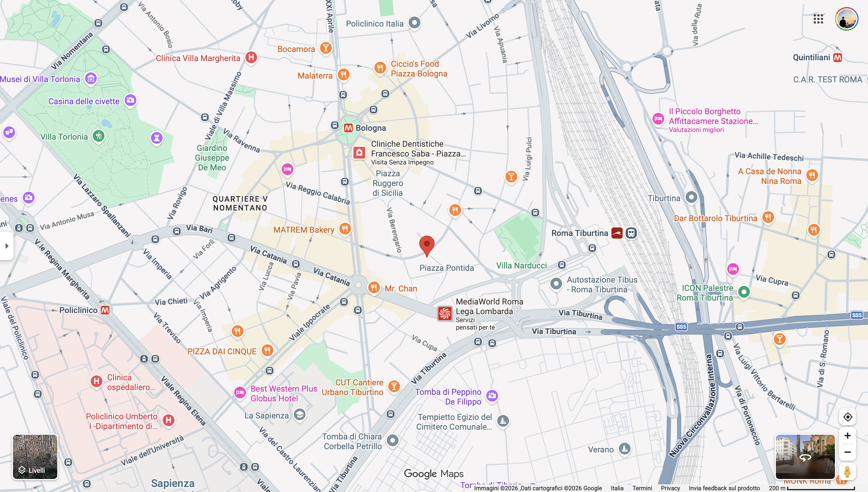 Mappa dello Studio della Dott.ssa Arcuri a Roma